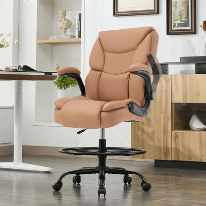 500LBS Drafting Chair, High Back Safer Standing Desk Chair,