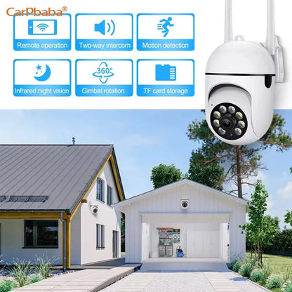 Outdoor Home Security WIFI CCTV Surveillance with Color Night Vision Wireless HD 2-Way Audio 1080P