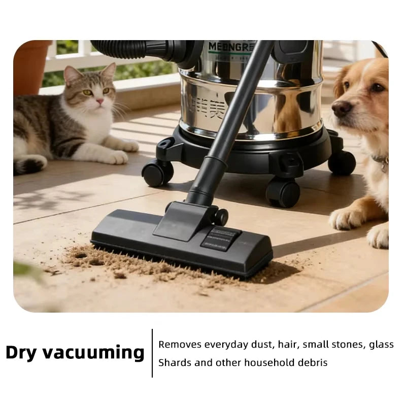 High-Power Vacuum Cleaner for Car Home Commercial Use Wet And Dry Large Shop Vacuum Bucket
