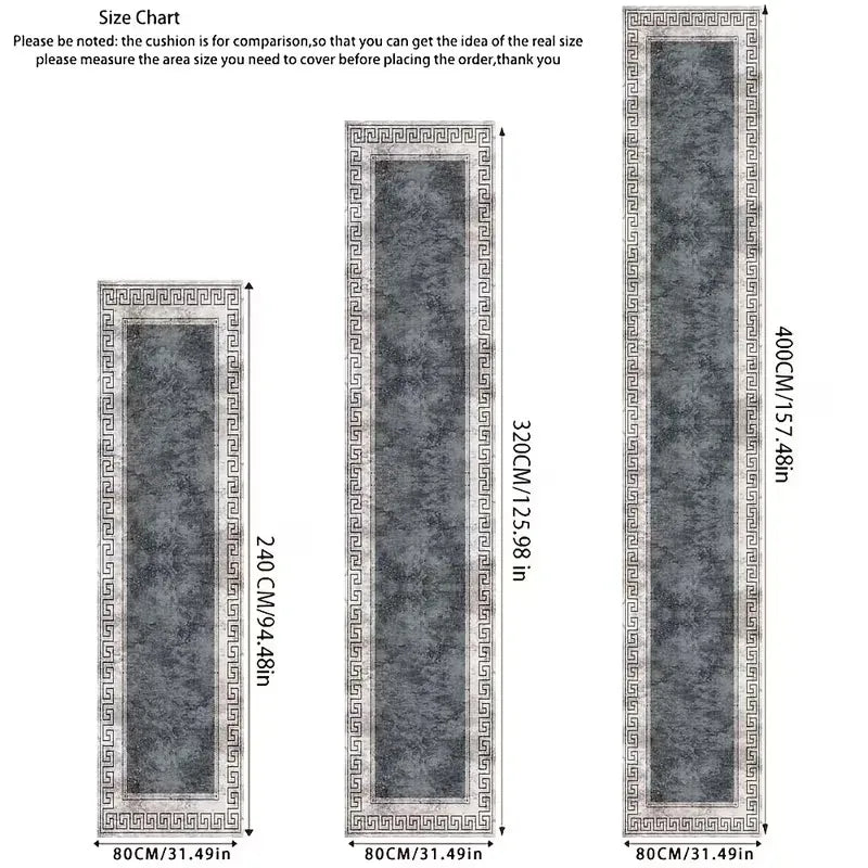 VIKAMA Minimalist Geometric Rug Non-Slip and Stain-Resistant Entrance