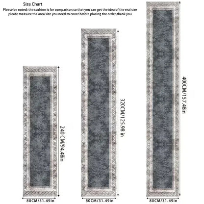 VIKAMA Minimalist Geometric Rug Non-Slip and Stain-Resistant Entrance