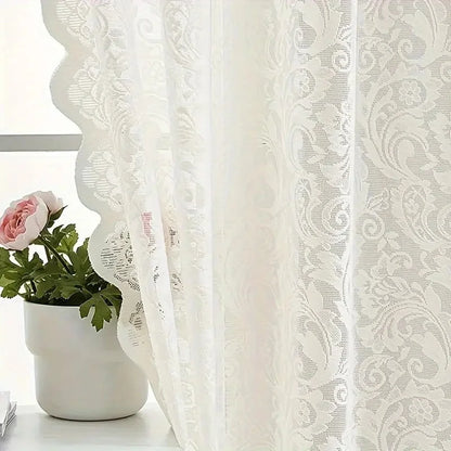 1pc elegant phoenix tail lace chiffon curtain.