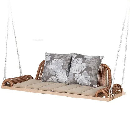 Bracket Outdoor Balcony Double Swing Chair Leisure Villa Patio Garden Hanging Basket Outdoor Furniture