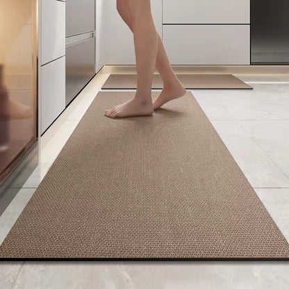 Long strip kitchen floor mat diatomaceous earth non-slip absorbent mat square entrance mat