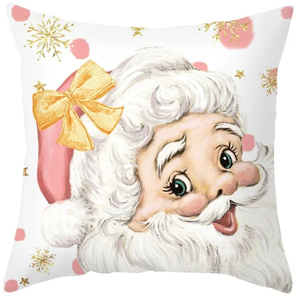 Christmas Cushion Cover Pillowcase Decorations for Home