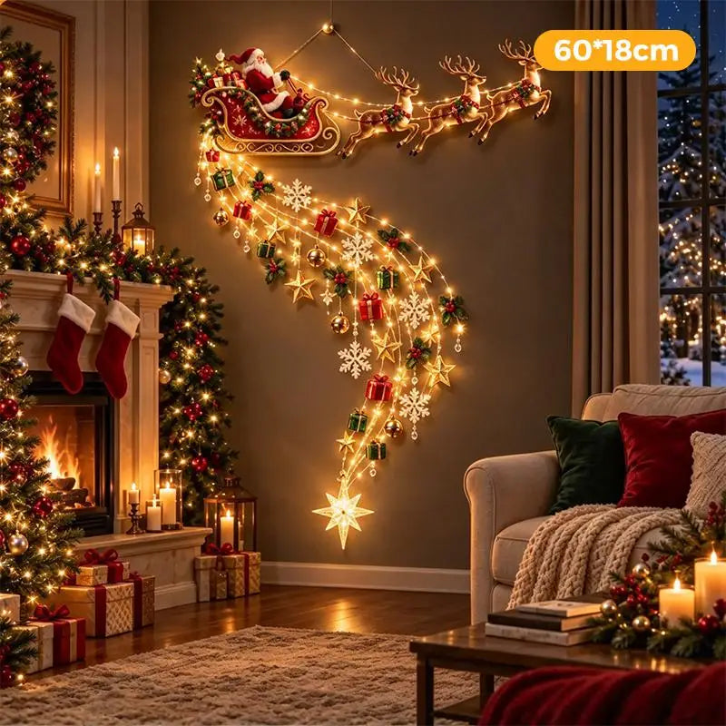 Christmas Magic Trail Wall Light-LED Glowing Christmas Wall Decoration