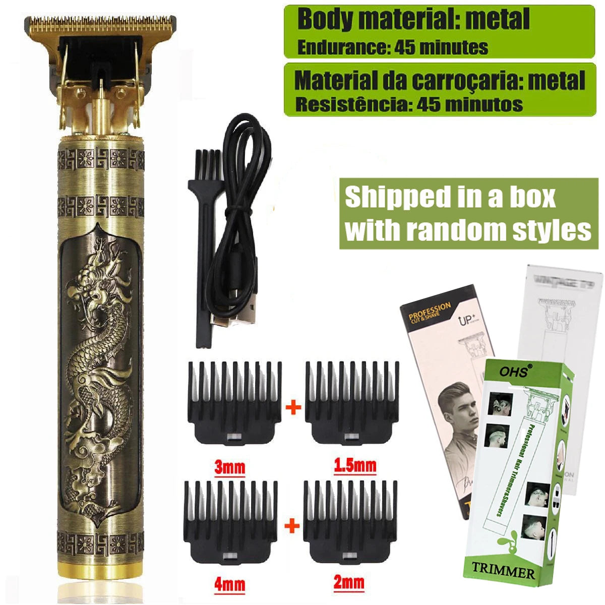 Beard Shaving Body Hair Trimmer Clippers Electric Machine Men Haircut Machine 0mm Barber Shaver