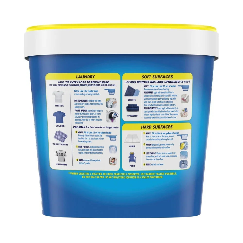 5 lb Oxygen Laundry Detergent Booster Powder Versatile Stain Remover