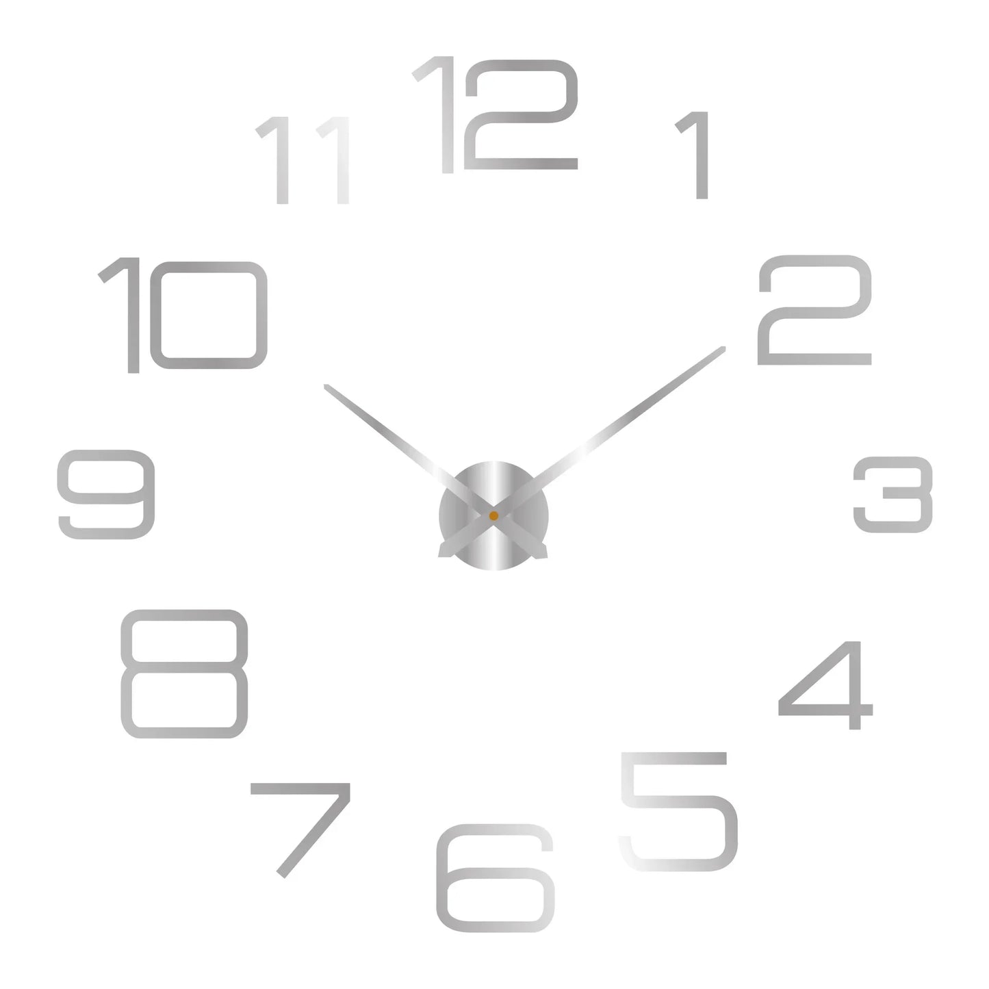 Large 3D Wall Clock Luminous Classic Wall DIY Digital Wall Stickers