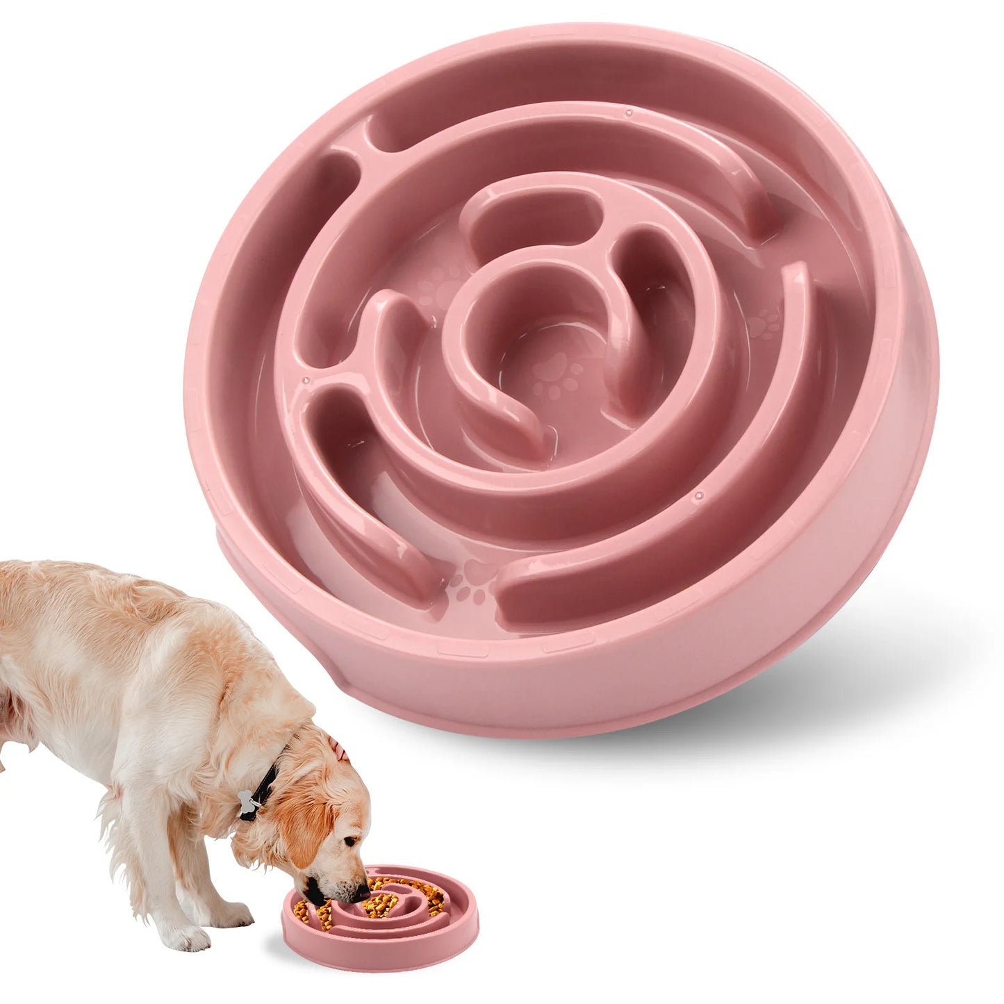 Pet Bowls Slow-Feeding Trays for Cats and Dogs to Prevent Choking Pet Supplies.