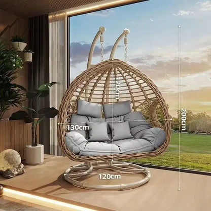 Hanging Basket Outdoor Swing Patio Double Hanging Chair