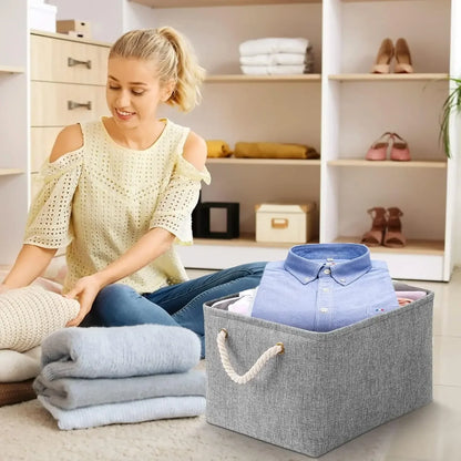 Sundries Storage organizer Laundry Basket for Toys Clothes Socks Book Organizer