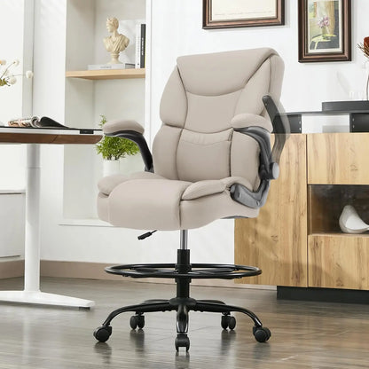 500LBS Drafting Chair, High Back Safer Standing Desk Chair,