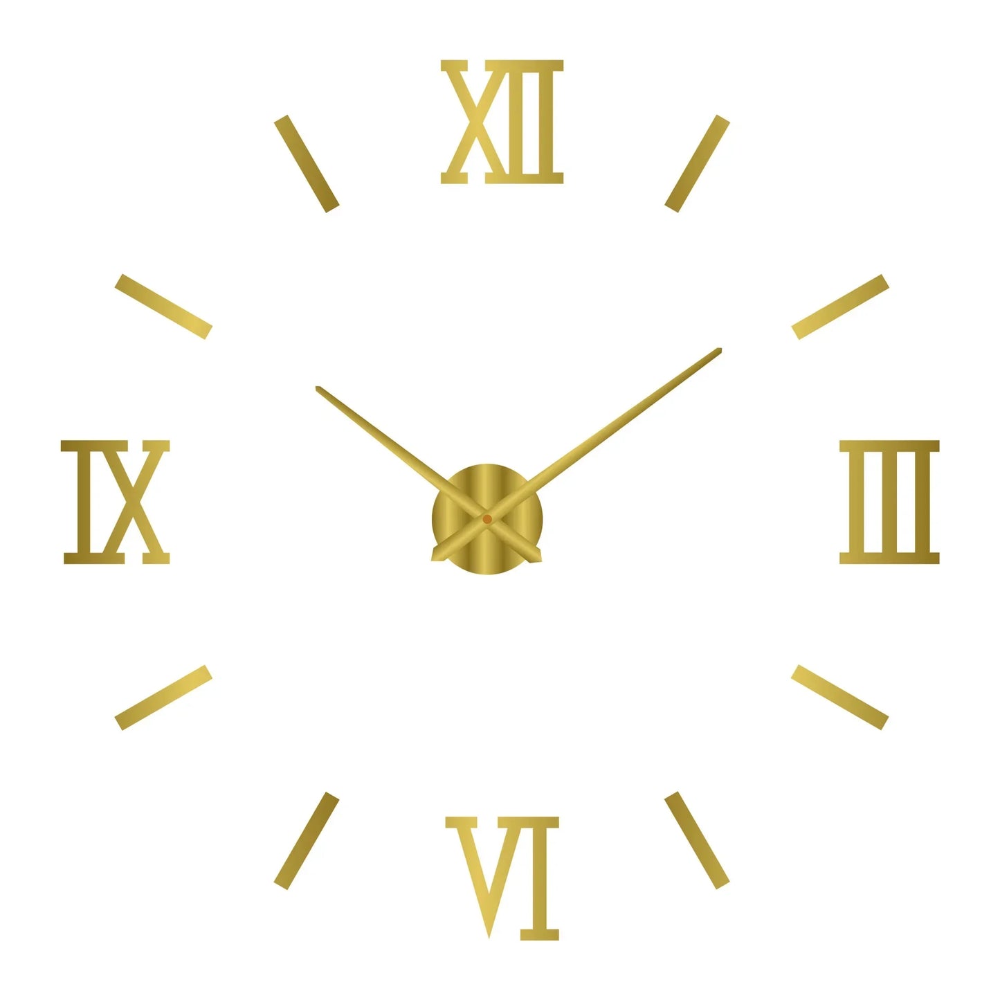 Large 3D Wall Clock Luminous Classic Wall DIY Digital Wall Stickers