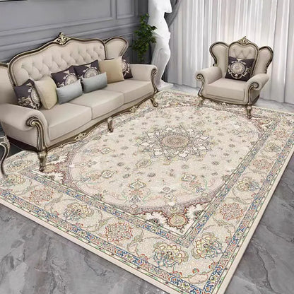 Persian carpet non-slip crystal velvet large carpet bedroom and living room