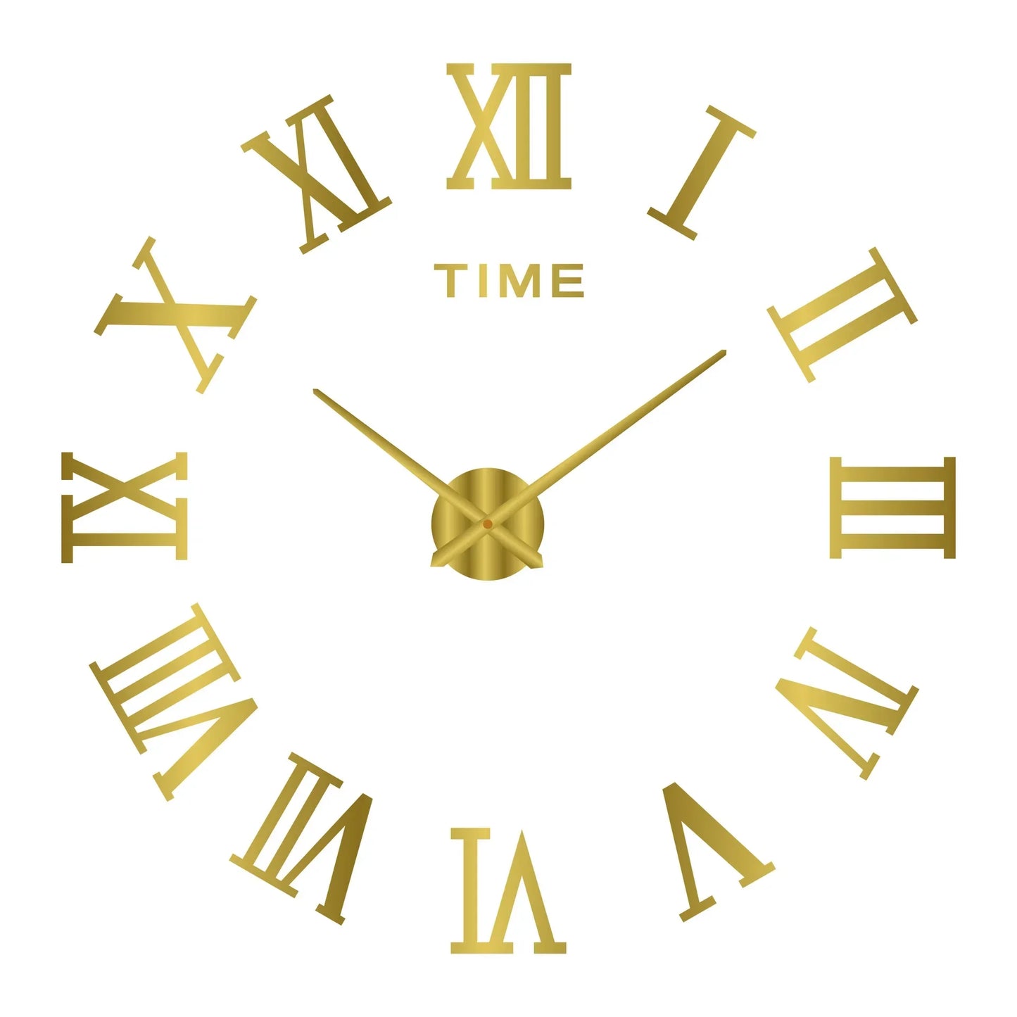 Large 3D Wall Clock Luminous Classic Wall DIY Digital Wall Stickers