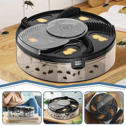Electric USB Fly Catcher Indoor Trap Machine Quiet Mosquito Bug Collector