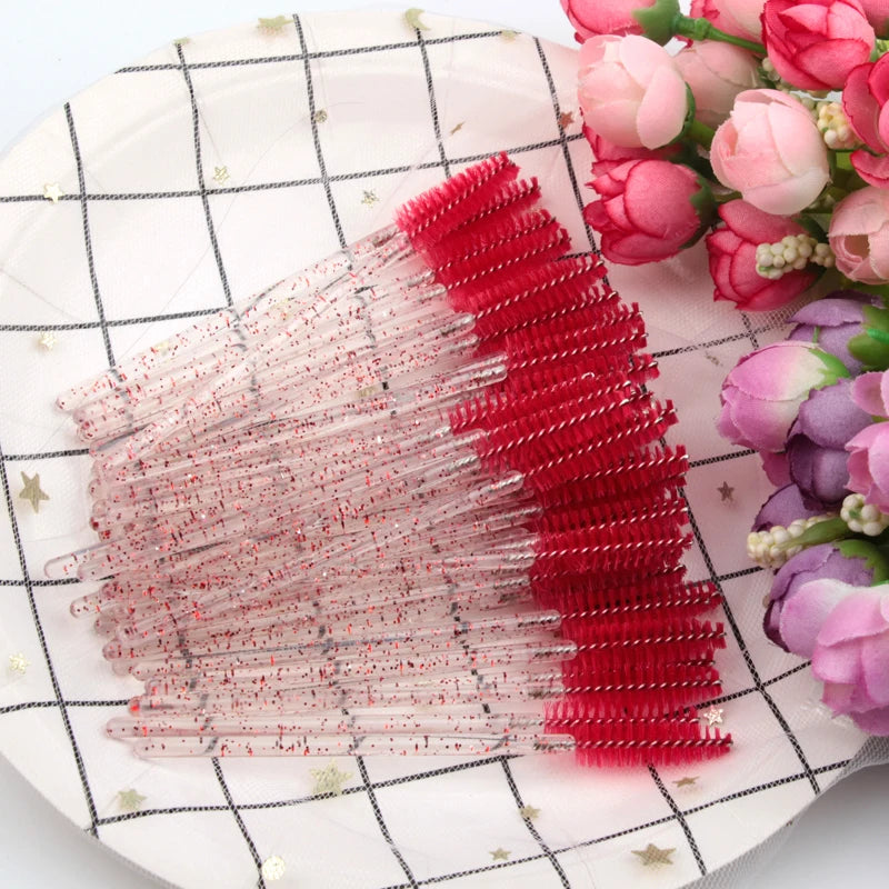 5/50 Pcs Eye Lash an Eyebrow Brushes for Eyelashes Extension Tools Mascara Wands
