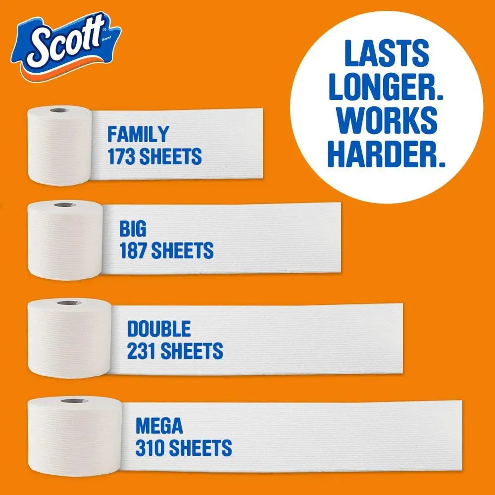 Comfort Plus Toilet Paper, 12 Double Rolls, 231 Sheets per Roll,