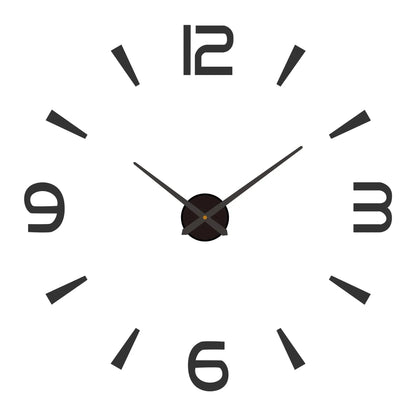 Large 3D Wall Clock Luminous Classic Wall DIY Digital Wall Stickers