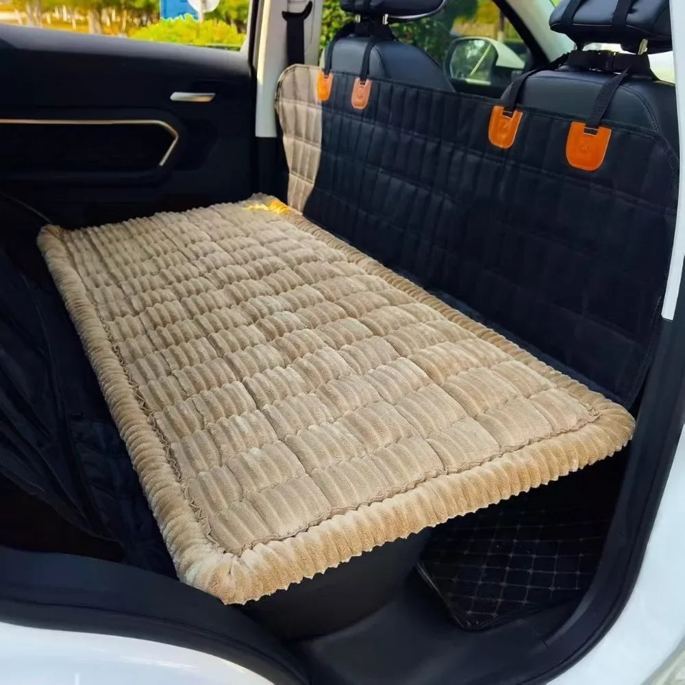 New Durable Thick Breathable Plaid Dog Bed Washable Dog Car Seat Cover