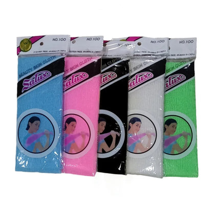 5 Pcs Extra Long Exfoliating Bath Towels, Soft Nylon Body Scrubber Shower Towels.
