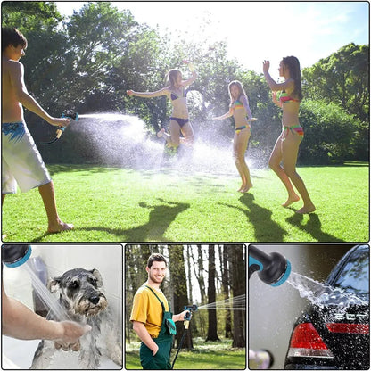 25/50/75/100/150ft Expandable Water Hose Flexible Magic Garden Hose 10 Pattern Sprayer Nozzle For Pet Cleaning Watering