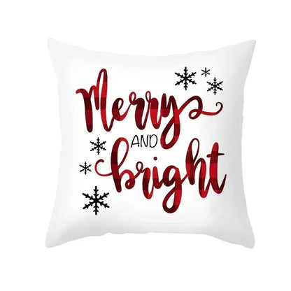 Christmas Cushion Cover Pillowcase Decorations for Home
