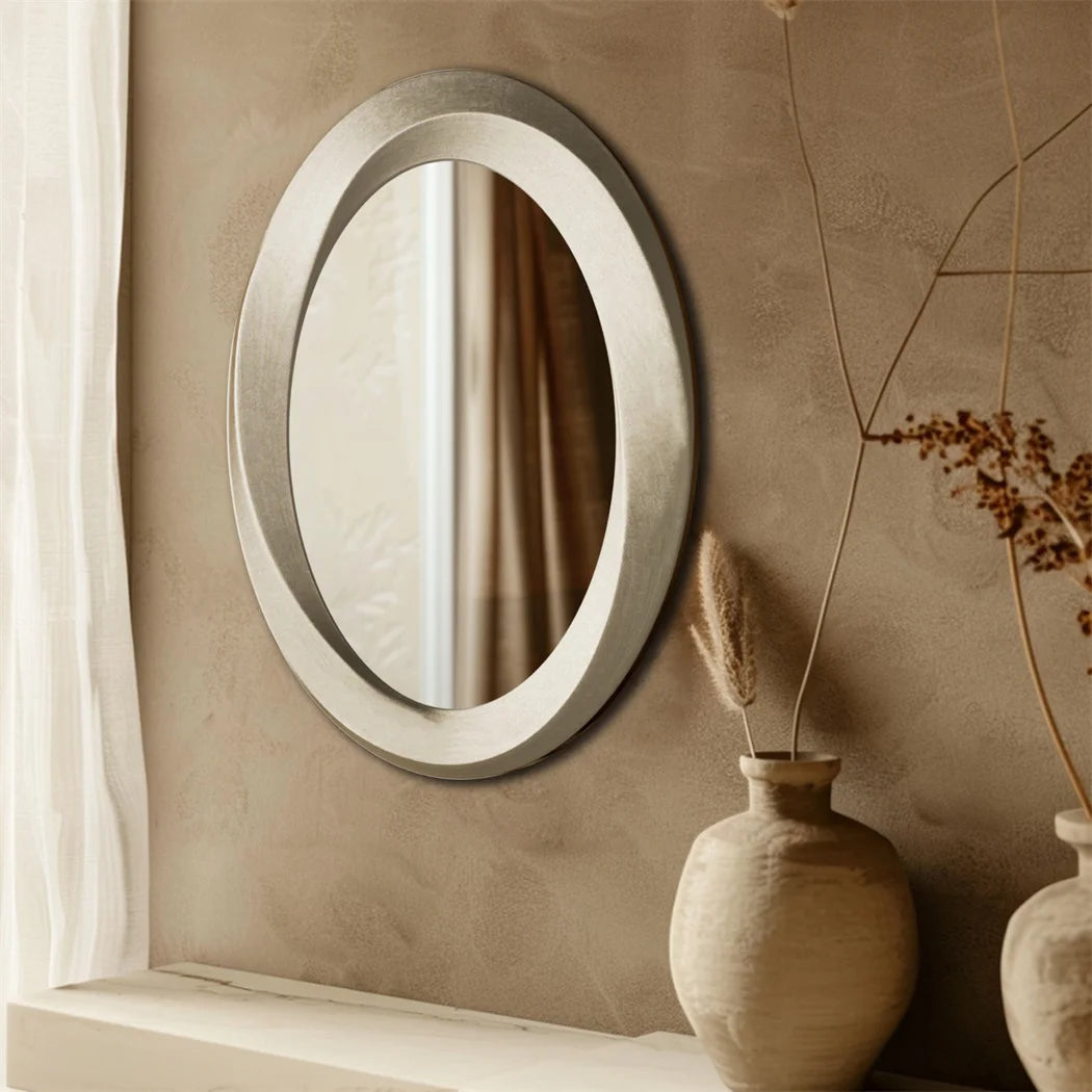 Antique Baroque Gold Oval Beveled Framed Wall Mirror Decorative Accent for Living Room Bedroom Entryway Decor