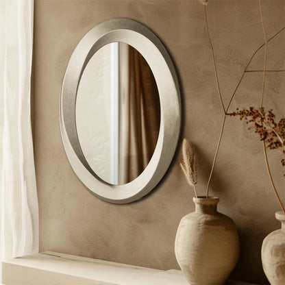 Antique Baroque Gold Oval Beveled Framed Wall Mirror Decorative Accent for Living Room Bedroom Entryway Decor
