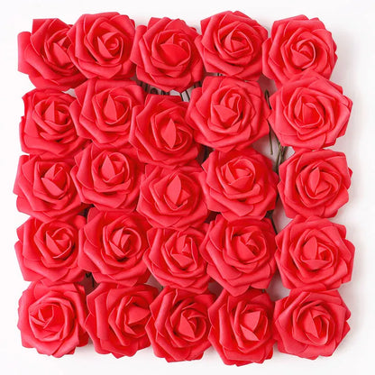 5/10/15/20/25Pcs Artificial Rose Flowers Wedding Centerpieces Arrangements Party