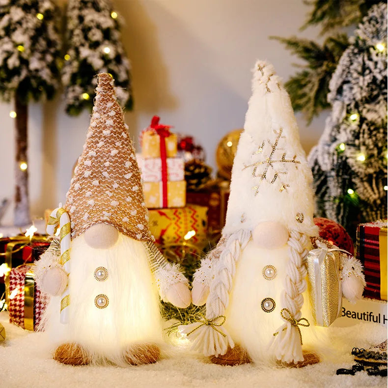 Glowing Gnome Christmas Faceless Plush Dolls