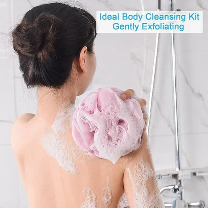 1PC Soft Mesh Bath Ball Rich Bubble Design Shower Body Cleaning Scrubber
