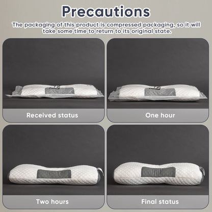 2pcs Massage Neck Pillows Adjustable Ergonomic Orthopedic Contour Support, High-Quality Pillow Core,