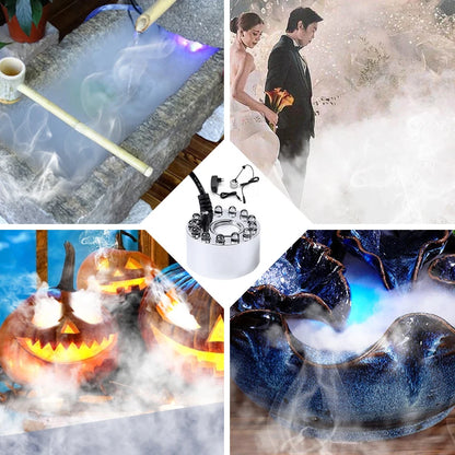 Mini LED Pumpkin Light Fogger Water Fountain Pond Fog Machine