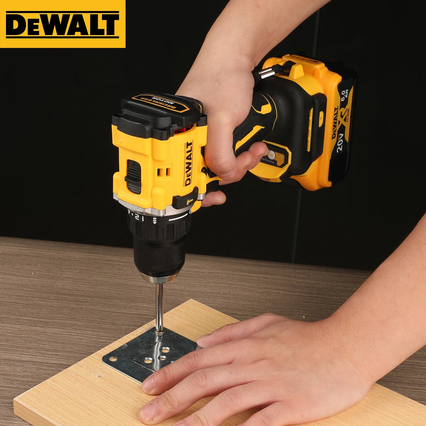 DEWALT Power Tools Brushless Impact Drill Cordless Electric Screwdriver Multi-Function Hand Drill