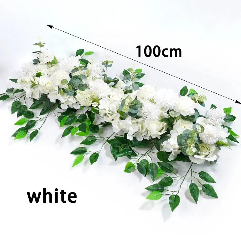 Luxury White Rose Artificial Flower Table Centerpiece Flowers