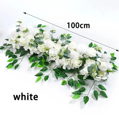 Luxury White Rose Artificial Flower Table Centerpiece Flowers