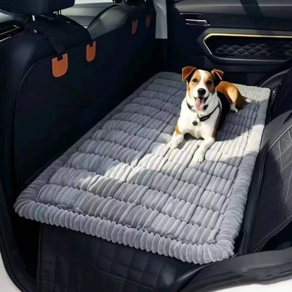 New Durable Thick Breathable Plaid Dog Bed Washable Dog Car Seat Cover