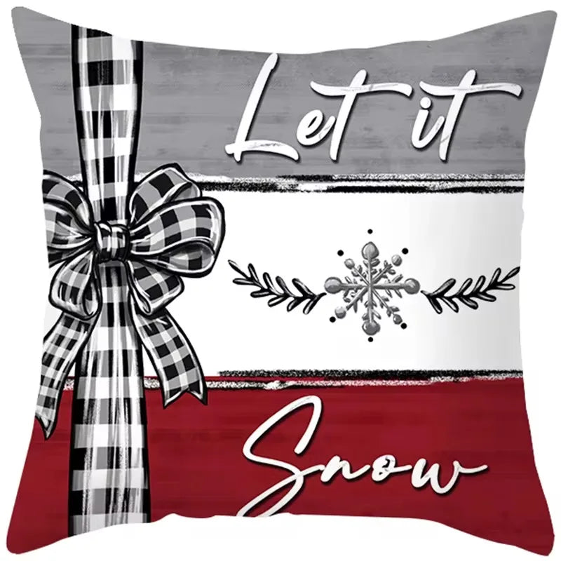 Christmas Cushion Cover Pillowcase Decorations for Home