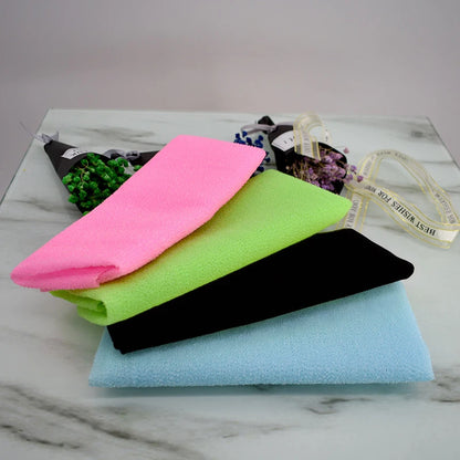 5 Pcs Extra Long Exfoliating Bath Towels, Soft Nylon Body Scrubber Shower Towels.