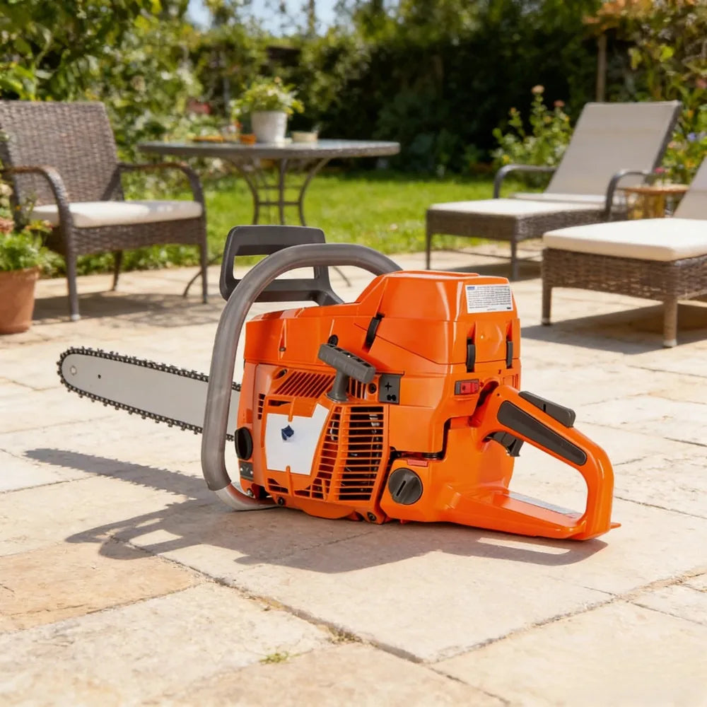Building-93.6cc Chainsaw Power Head, 56mm Bore, 4.6KW Horsepower, Compatible with 394 395 Chainsaw, 20"L x 11"W