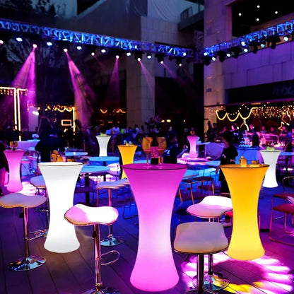 LED Bar Furniture Party Tables For Nightclub Event Banquet Portable Bar Stools.