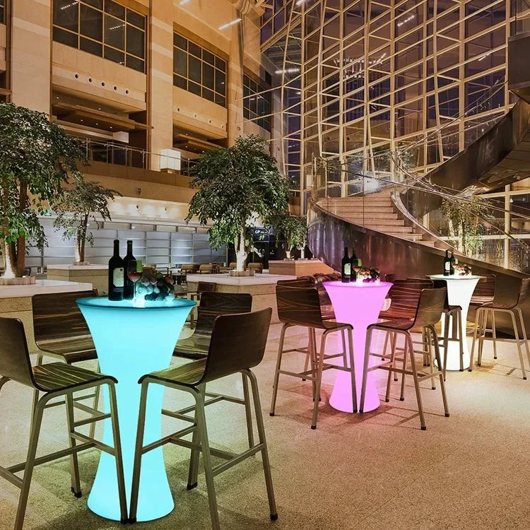 LED Bar Furniture Party Tables For Nightclub Event Banquet Portable Bar Stools.