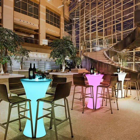 LED Bar Furniture Party Tables For Nightclub Event Banquet Portable Bar Stools.