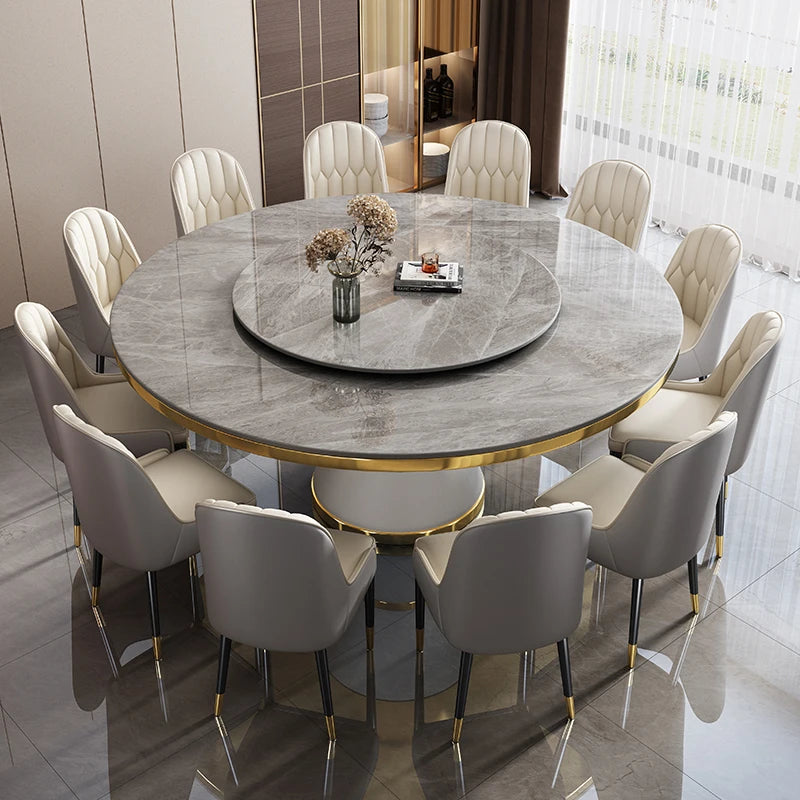 High Top Luxury Kitchen Tables Warm Keep Decoration Dining Tables French Design