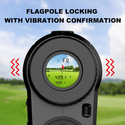 Golf Rangefinder, 6x Magnification, Flag-Lock Vibration, and Slope-Compensated Distance Function