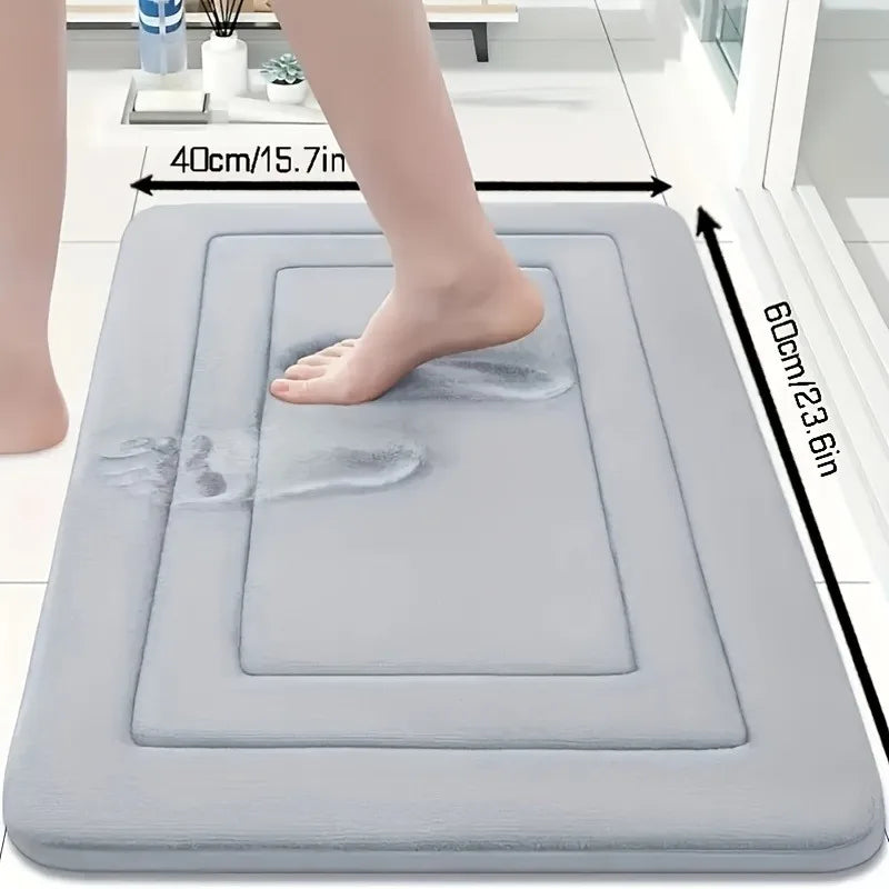 1pc Absorbent Non-Slip Bathmat | Comfortable Standing Pad