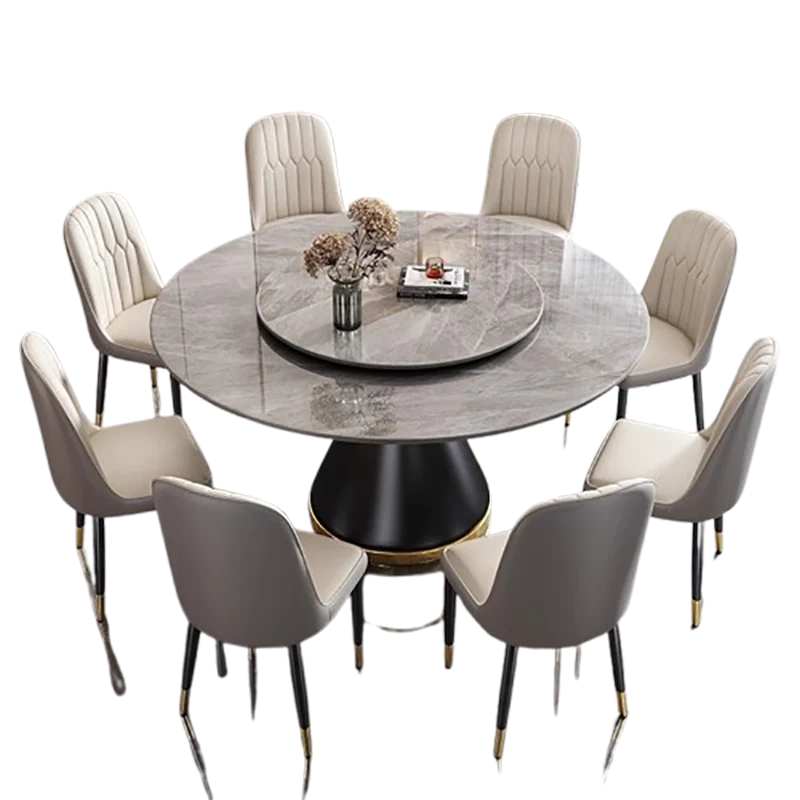 High Top Luxury Kitchen Tables Warm Keep Decoration Dining Tables French Design