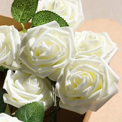 5/10/15/20/25Pcs Artificial Rose Flowers Wedding Centerpieces Arrangements Party